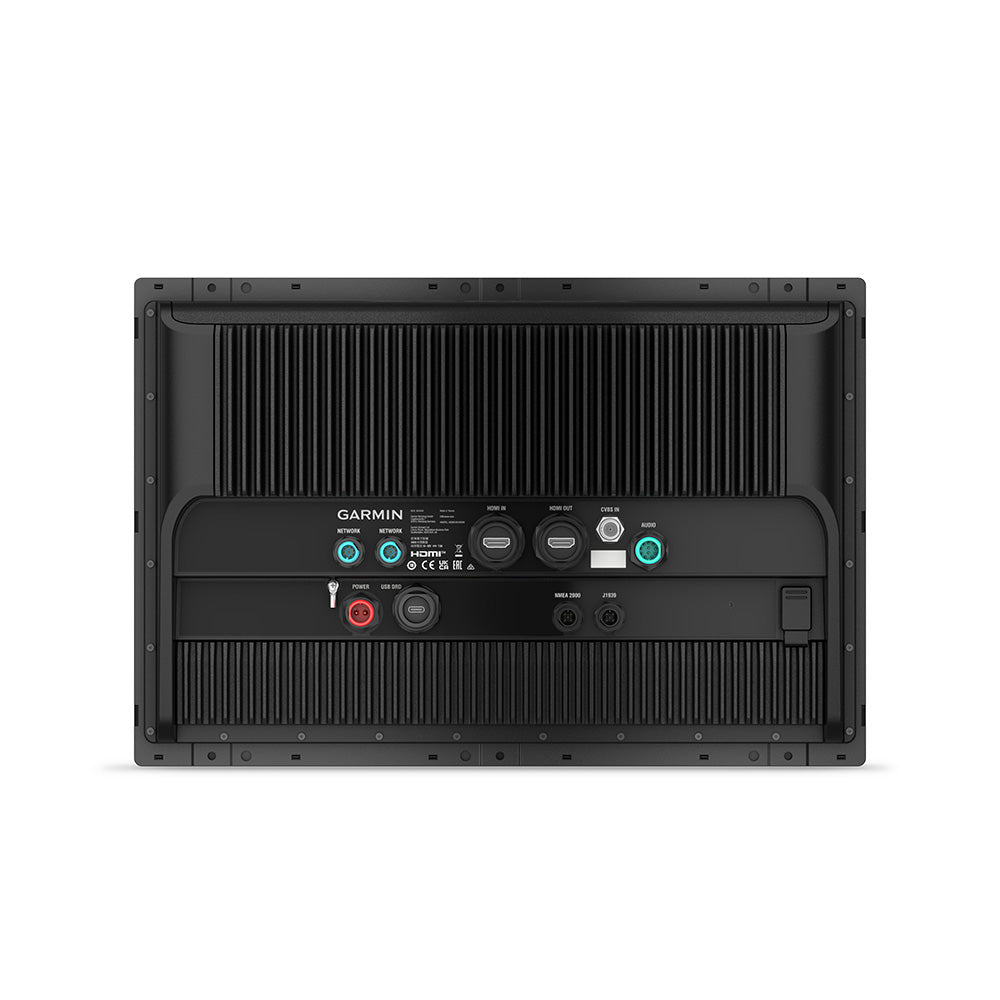 Garmin GPSMAP 9017 Premium Chartplotter with worldwide basemap, featuring a large display and navigational controls.