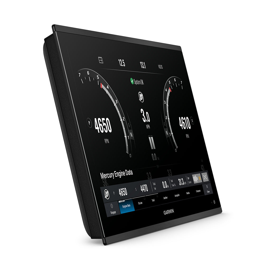 Garmin GPSMAP 9222 22-inch premium chartplotter with Garmin Navionics+ display showing detailed nautical maps and navigation interface.