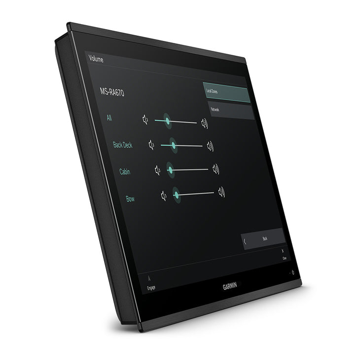 Garmin GPSMAP 9224 24-inch premium chartplotter with navigation screen displaying marine maps and detailed controls.