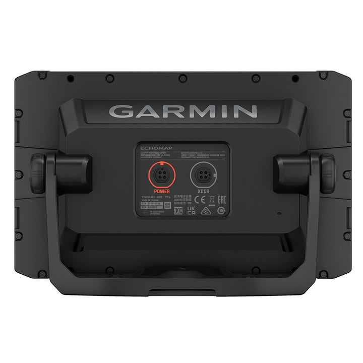 Garmin ECHOMAP UHD2 73CV chartplotter and fishfinder combo with US inland maps and GT20-TM transducer display