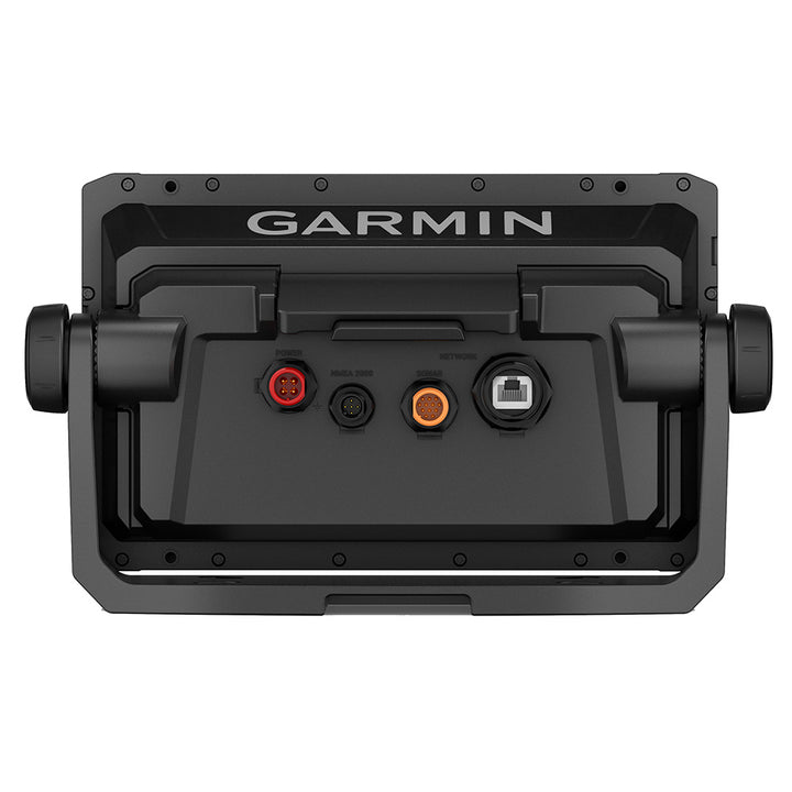 Garmin ECHOMAP UHD2 93sv GPS fishfinder combo with US inland maps and GT56UHD-TM transducer, displaying detailed chart and sonar images.