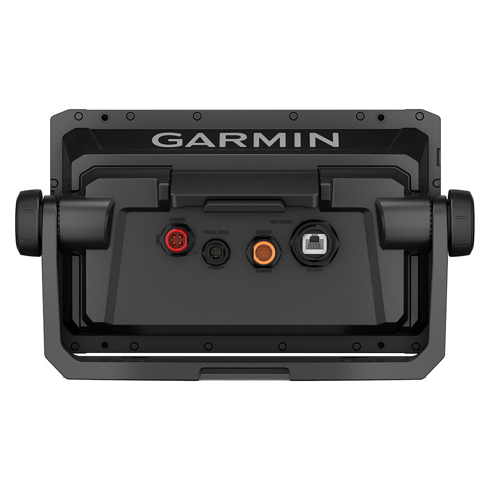 Garmin ECHOMAP UHD2 93sv chartplotter and fishfinder combo display with US inland maps, showing detailed navigation and fishfinding screen
