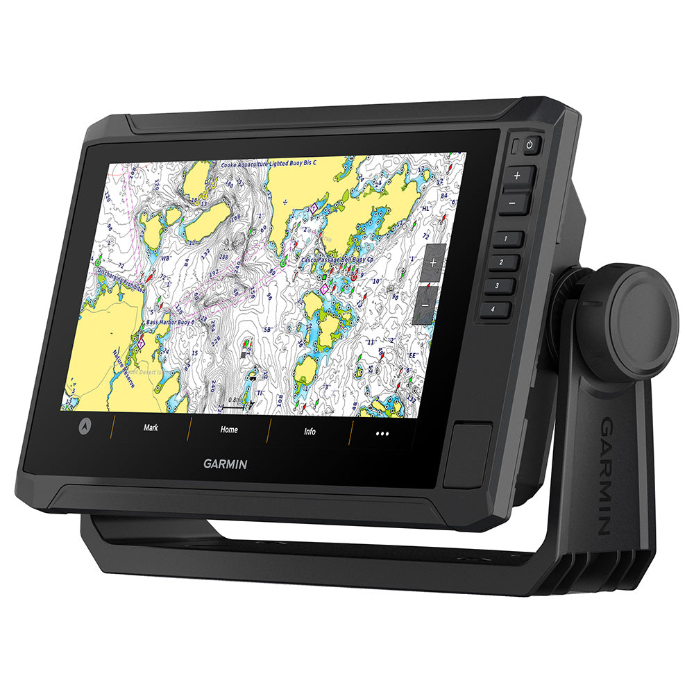 Garmin ECHOMAP UHD2 94sv chartplotter and fishfinder combo with US Coastal Maps, display screen and controls visible