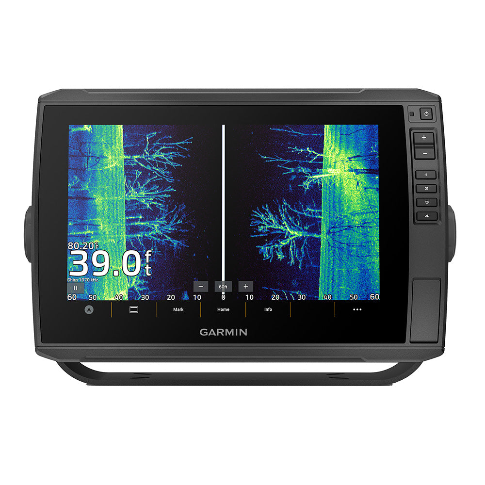 Garmin ECHOMAP Ultra 2 106sv GPS fishfinder combo with Navionics+ display and controls, without transducer.