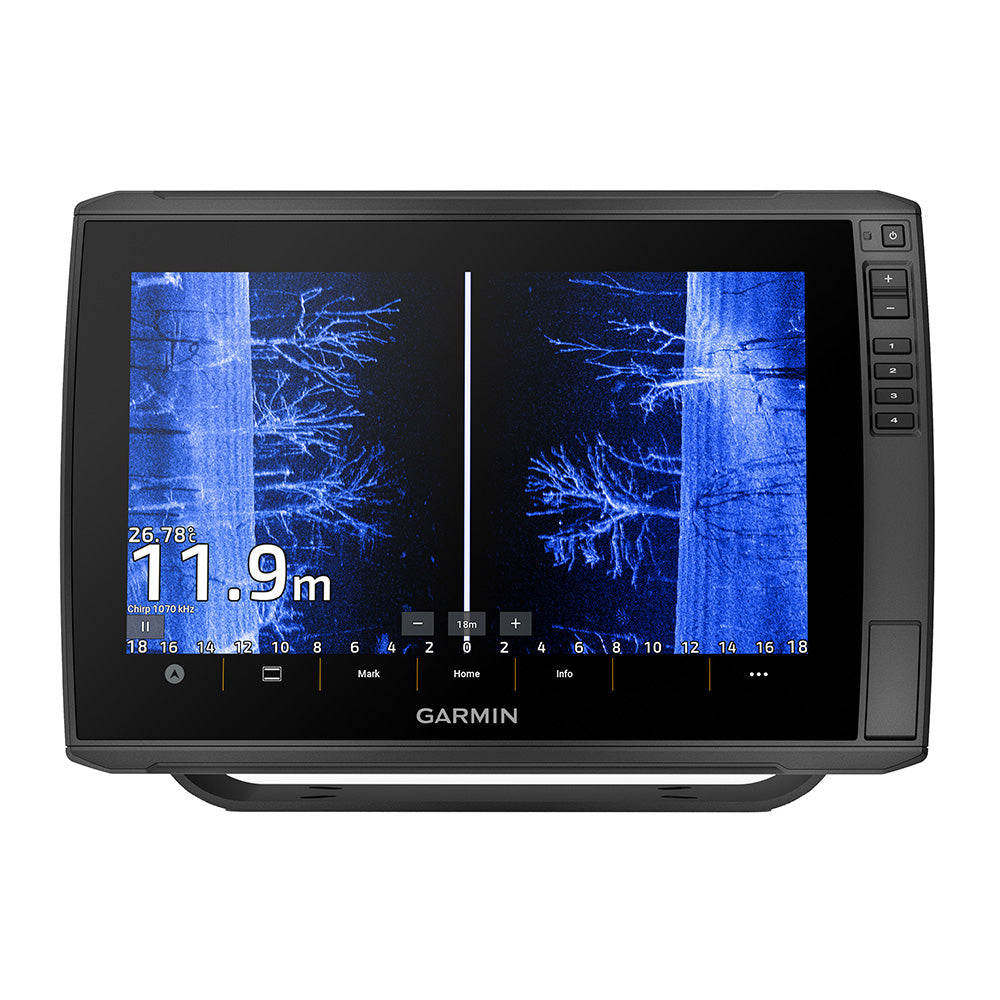 Garmin ECHOMAP Ultra 2 122sv GPS fishfinder combo with colorful display and control buttons, without transducer.
