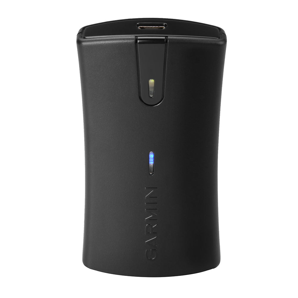 Garmin GLO 2 Bluetooth GPS GLONASS receiver for handheld navigation, featuring compact design and connectivity for outdoor use.