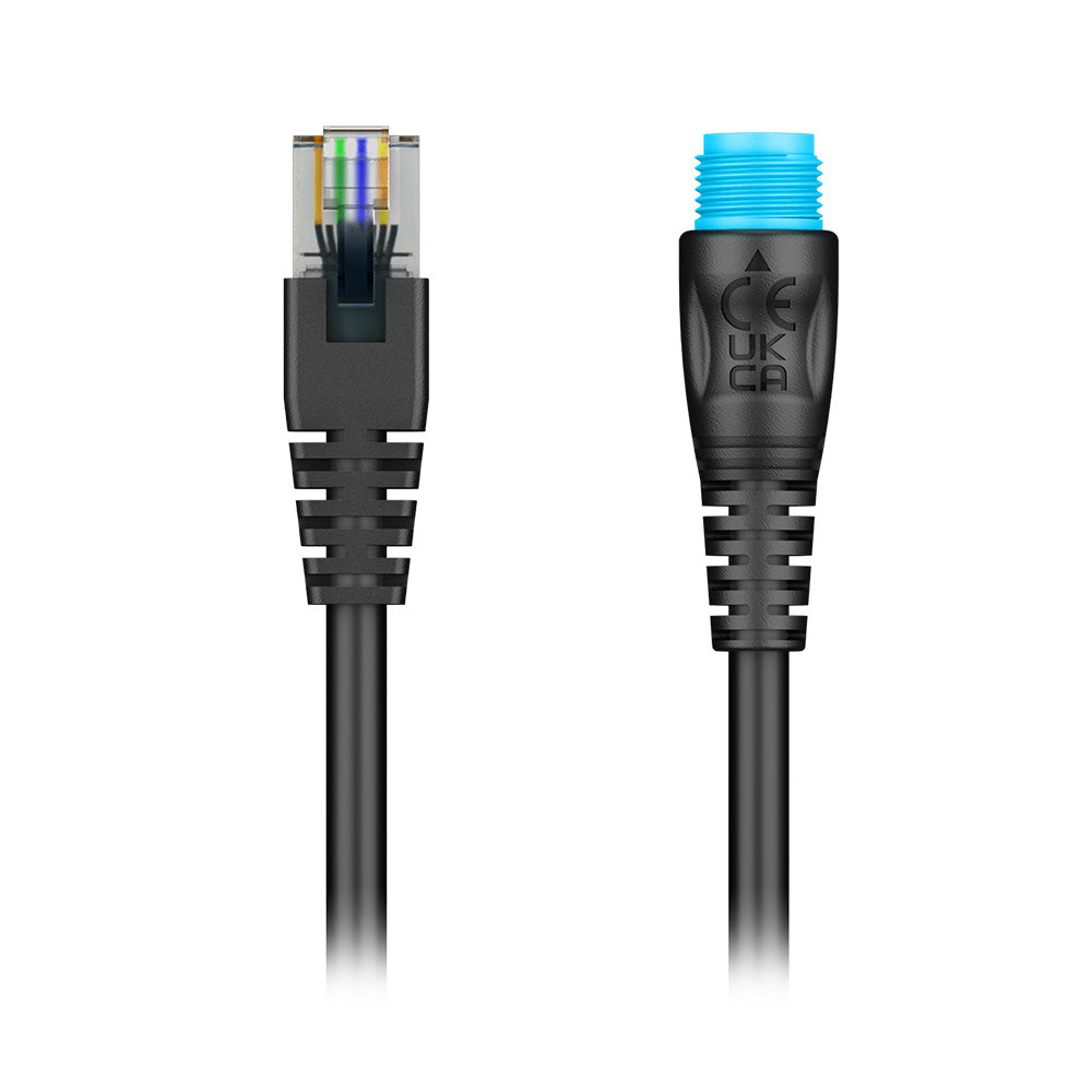 Garmin BlueNet network to RJ45 adapter cable for networking and data transfer in Garmin devices.