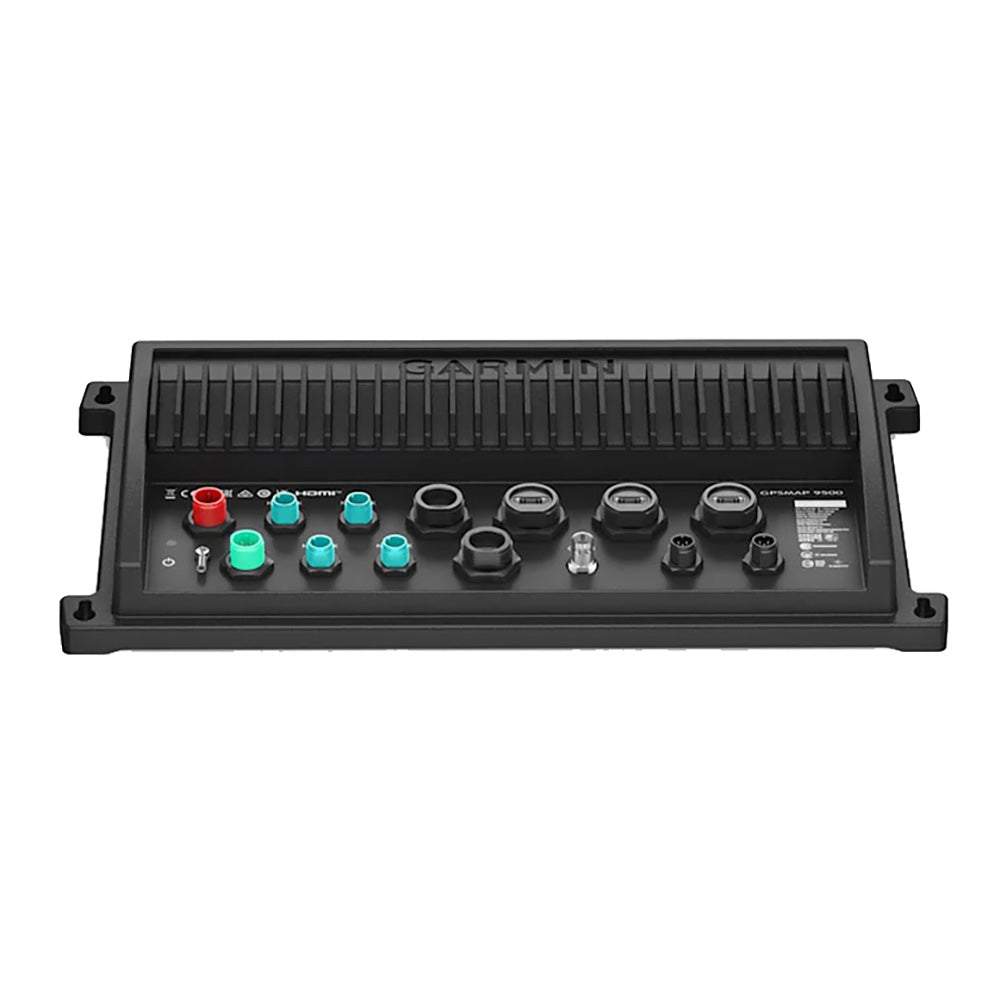 Garmin GPSMAP 9500 Black Box network cable module for marine navigation system, displaying wiring and connection ports.