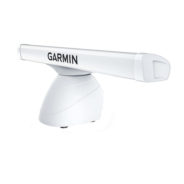 Garmin GMR 2534 xHD3 4 open array radar on pedestal, 25kW, with detailed electronics and mounting hardware visible.