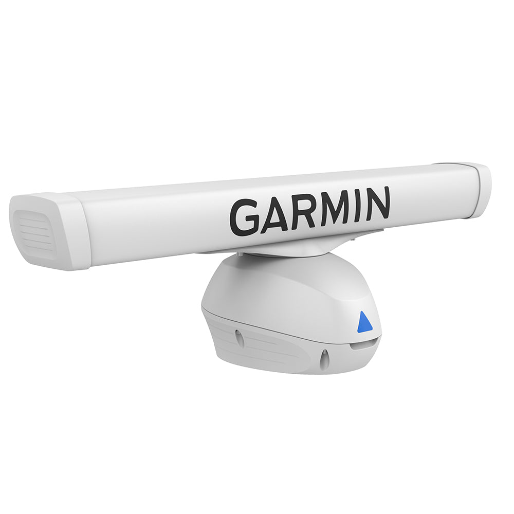 Garmin GMR Fantom 124 4-Open Array Radar mounted on boat for marine navigation and obstacle detection.