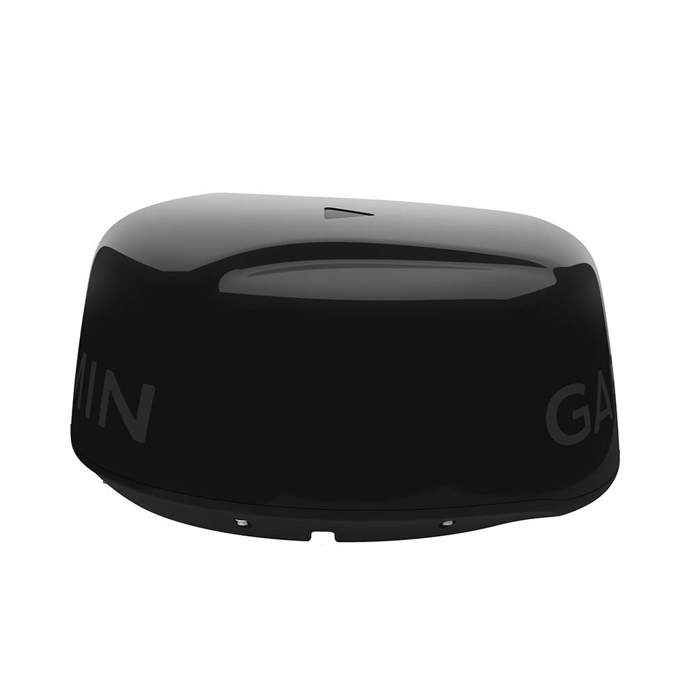 Garmin GMR Fantom 18x Dome Radar in black, a marine radar device with a sleek dome design for navigation and safety at sea.