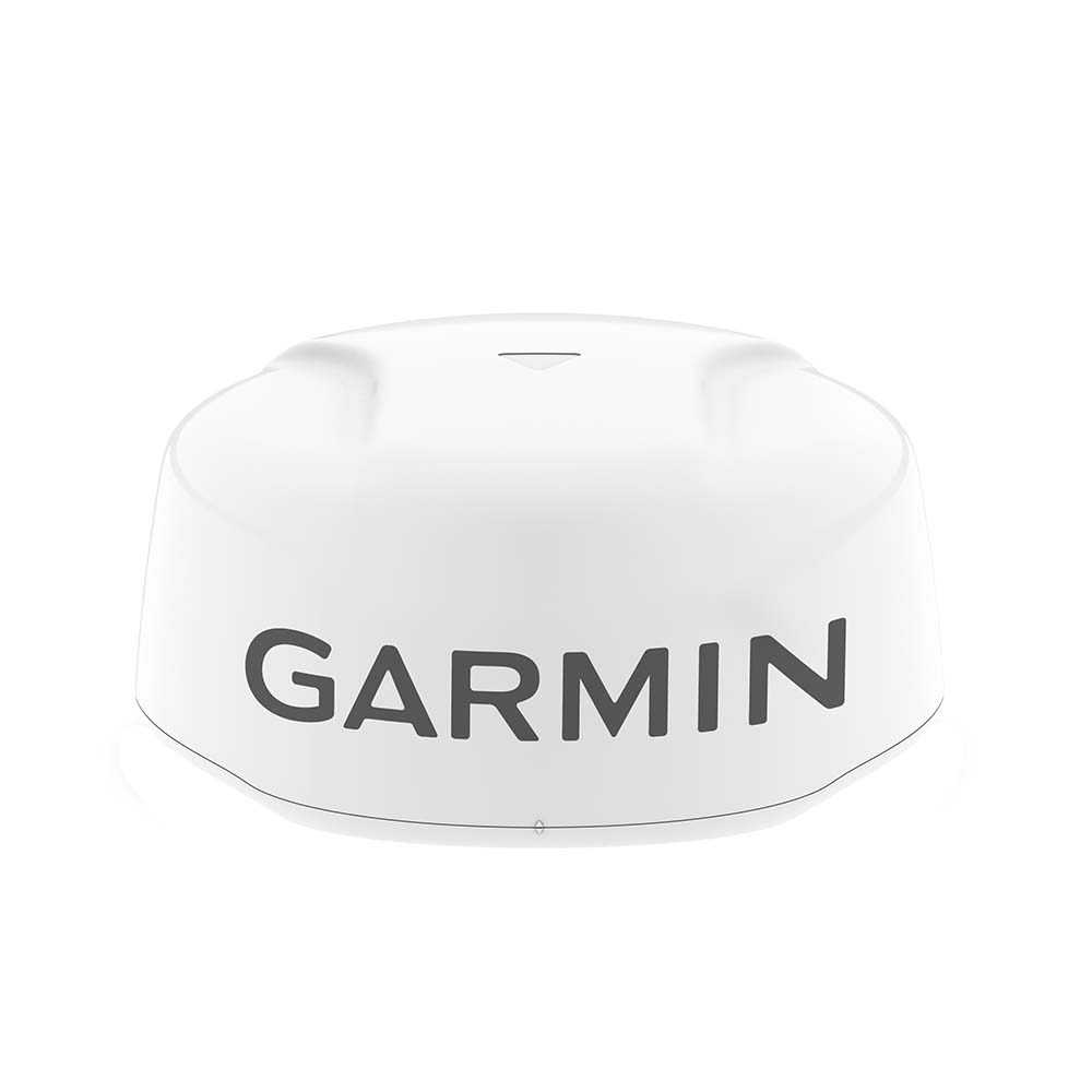 Garmin GMR Fantom 18x Dome Radar in white, marine radar device with dome design and advanced navigation features.