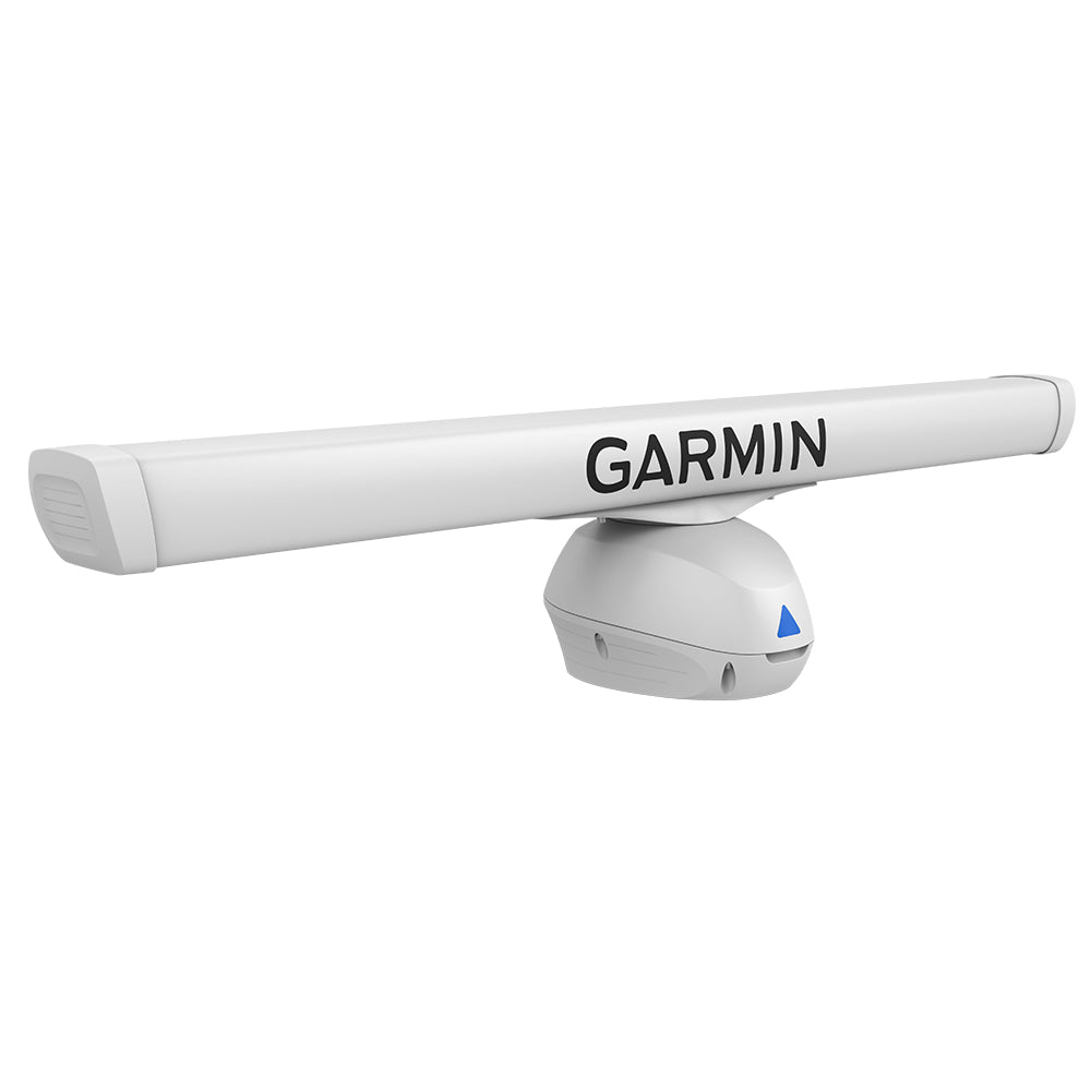 Garmin GMR Fantom 56 6-Open Array Radar mounted on a vessel, showcasing its sleek design and antenna array for marine navigation.