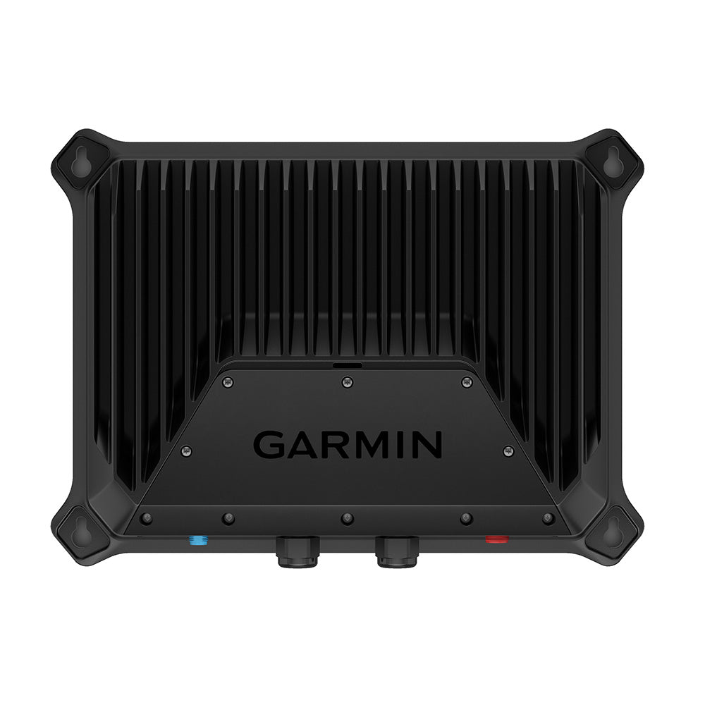 Garmin GSD 28 advanced sonar module, compact sounder device with control panel for deep-sea fishing and marine navigation.