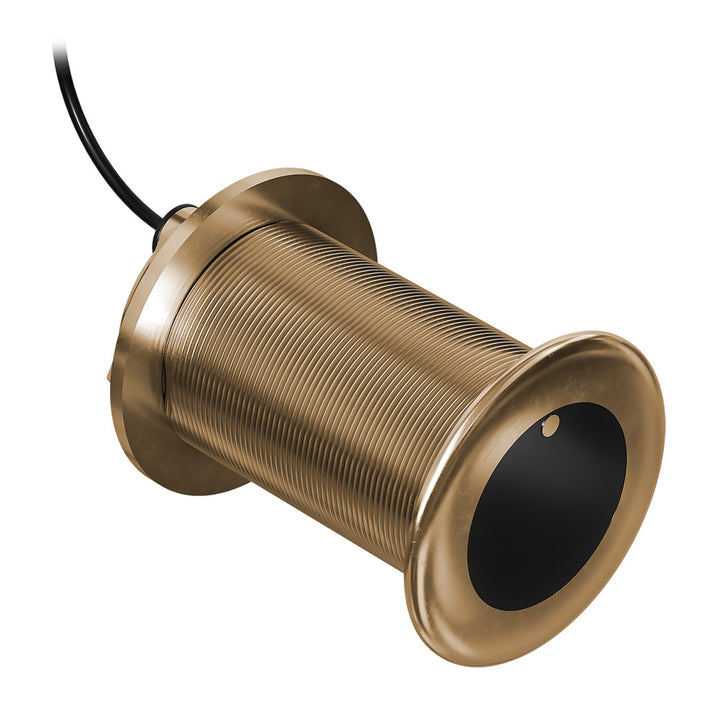 Garmin GT12M Bronze Thru-Hull Transducer, 350W, 20 Degree, marine sonar transducer for boat depth and fish finding.