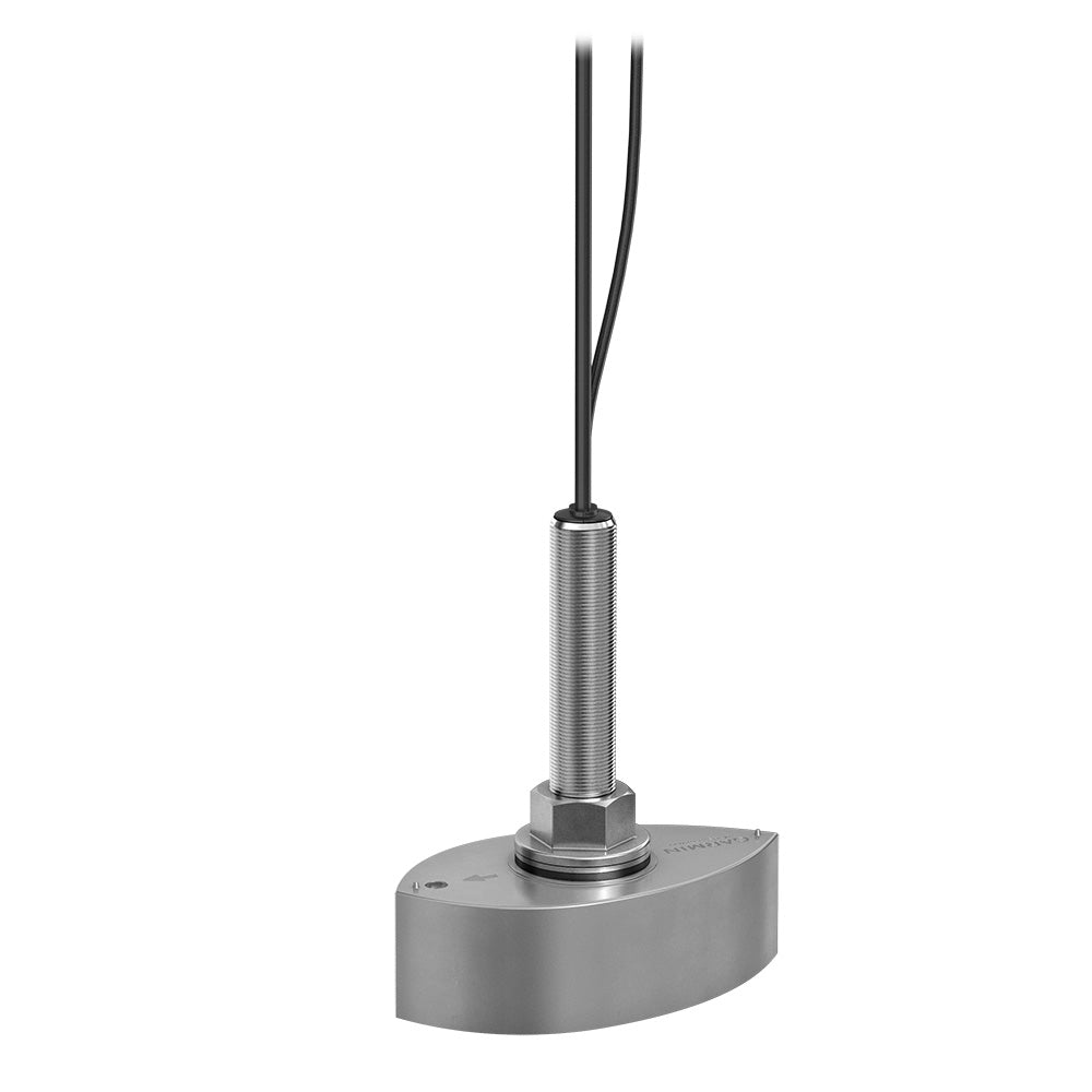 Garmin Panoptix PS70 transducer for marine sonar and fishing sonar systems, showing the transducer device with mounting hardware.