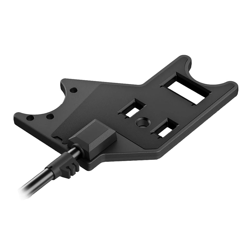 Garmin Force Pro trolling motor mounting plate for accessories, durable metal design with mounting holes for secure attachment.
