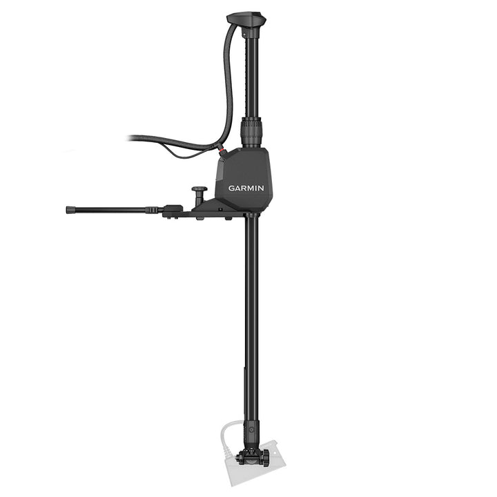 Garmin Spy Pole 49-inch motorized pole mount for trolling motor accessories, showing the adjustable pole with mounting hardware.