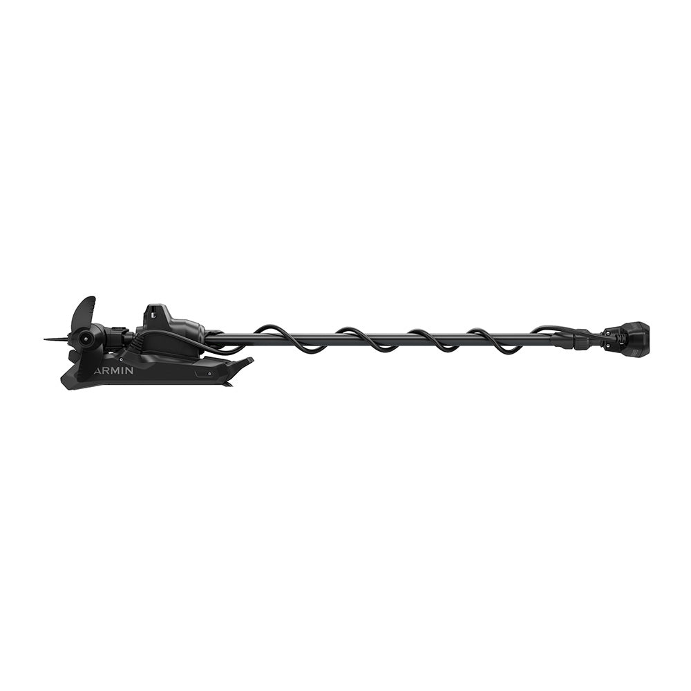 Garmin Force Kraken Black 48-inch trolling motor with GT56UHD transducer, designed for freshwater fishing boats.