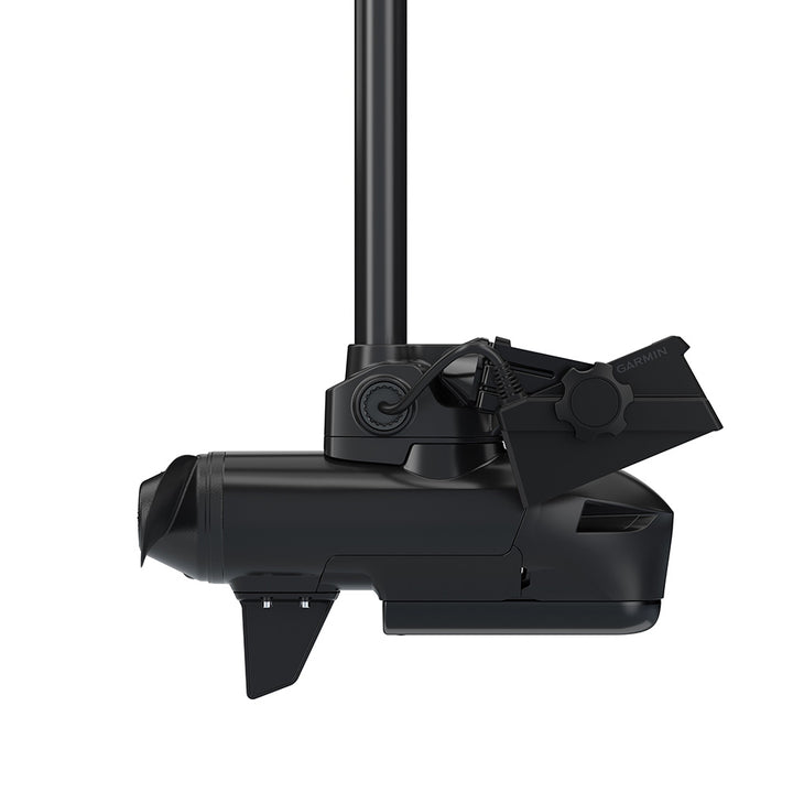 Garmin Force Kraken Black 48-inch trolling motor with GT56UHD transducer, designed for freshwater fishing boats.