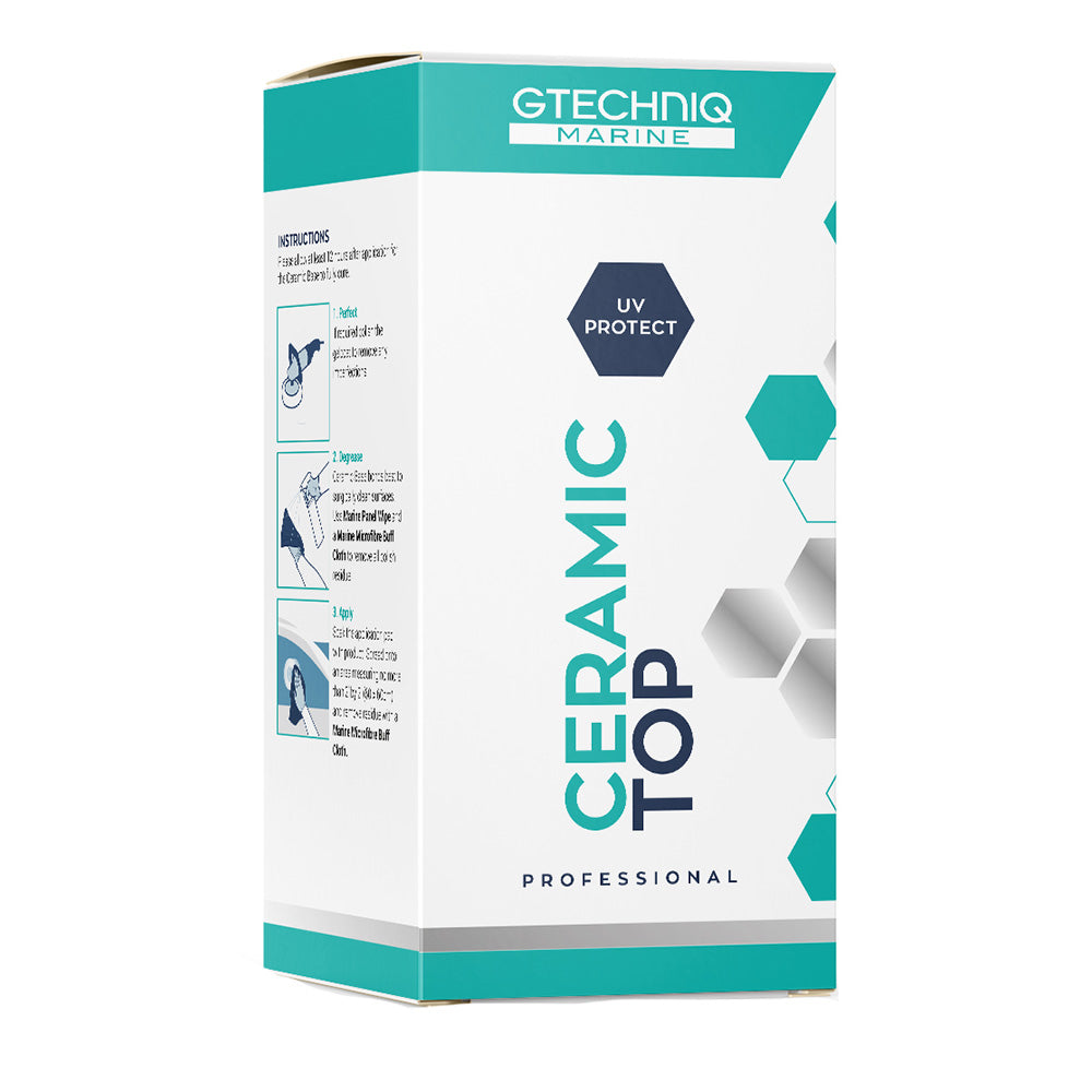 Gtechniq Ceramic Top 50ml bottle for car cleaning and ceramic coating application on vehicles.