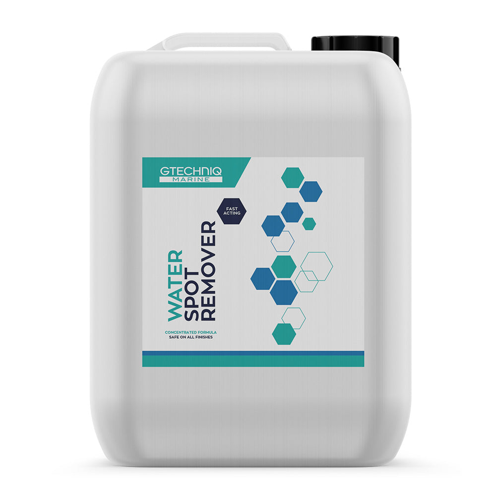 Gtechniq Water Spot Remover 5L cleaning solution for removing water spots from vehicle surfaces.