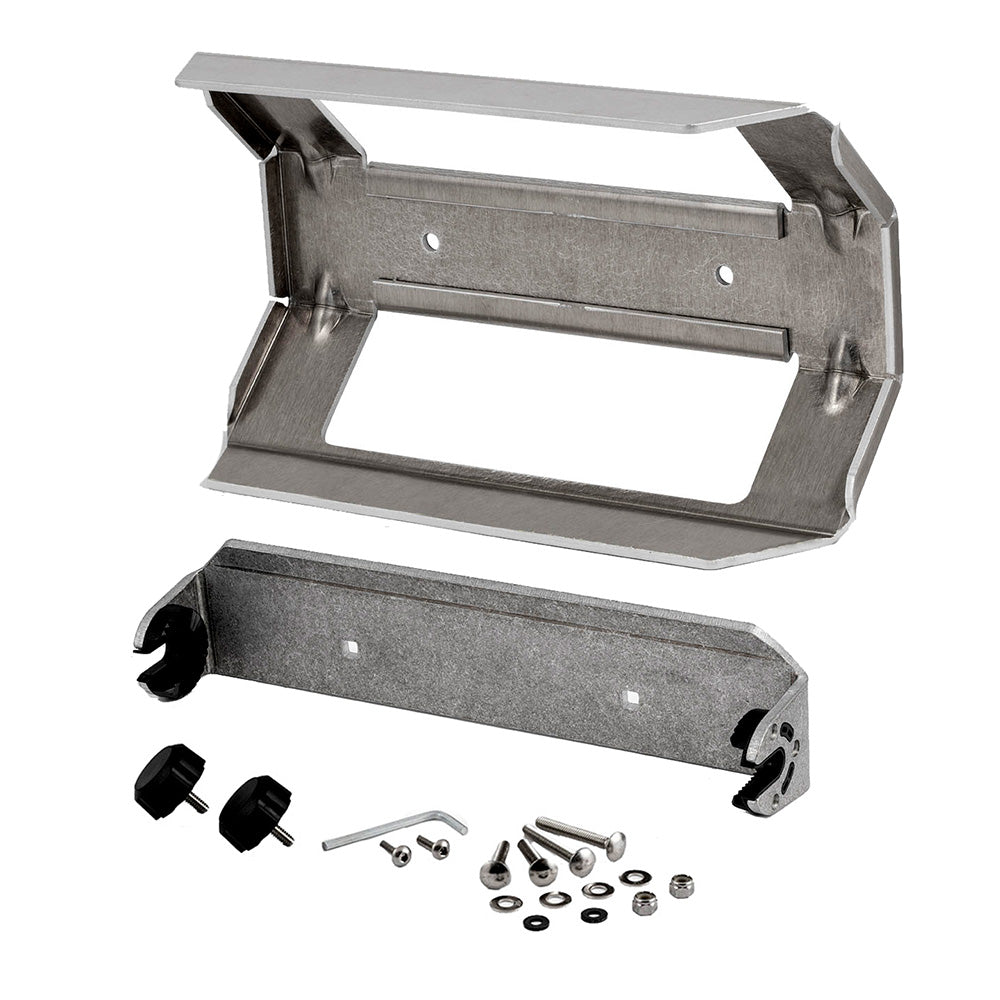 Humminbird IDMK X9 Xplore 9-inch in-dash mounting bracket for marine accessories, shown in the image.