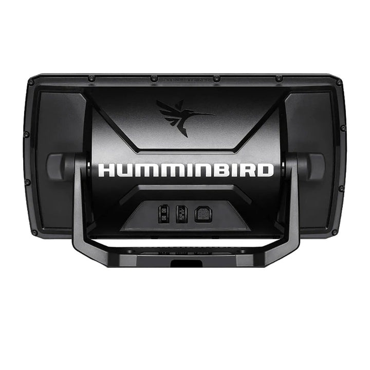 Humminbird HELIX 7 GPS CHIRP MSI G4 fishfinder combo display showing detailed sonar and GPS mapping on the screen.