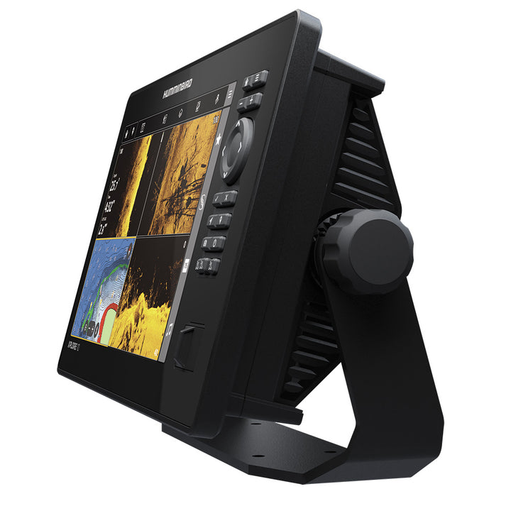 Humminbird XPLORE 10 control head for GPS and fishfinder combo, showing screen interface and control buttons.