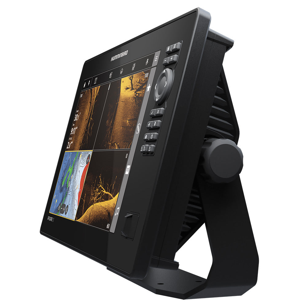 Humminbird XPLORE 12 CMSI+ GPS fishfinder combo with large screen and sonar display, ideal for boat fishing and navigation.