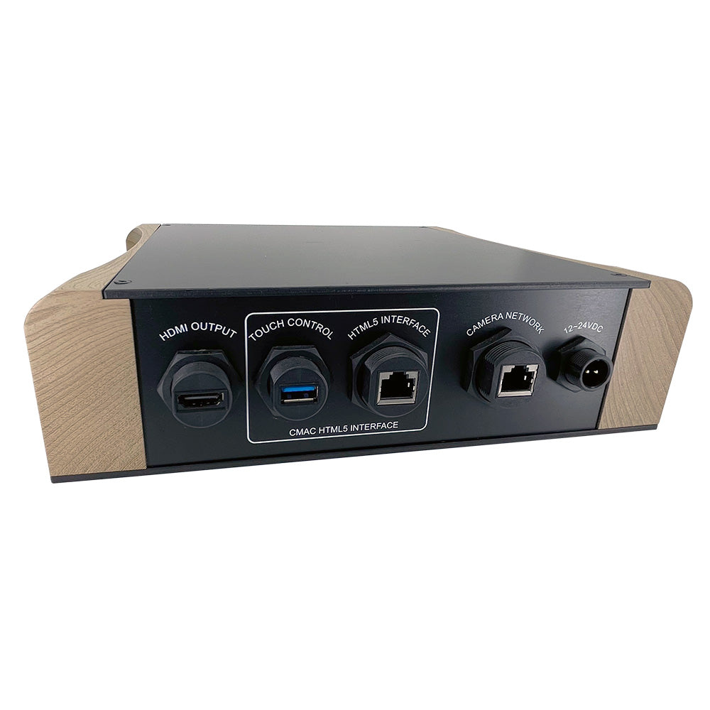 Iris Innovations network video camera recorder with 1TB HDD and 32 IP camera inputs, shown with front view and connection ports.
