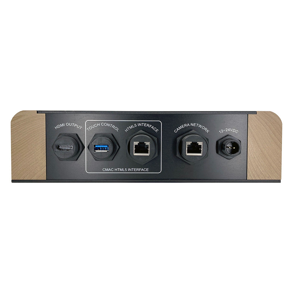 Iris Innovations IP Camera Recorder with 1TB HDD and 32 network camera inputs, shown with multiple connected security cameras.
