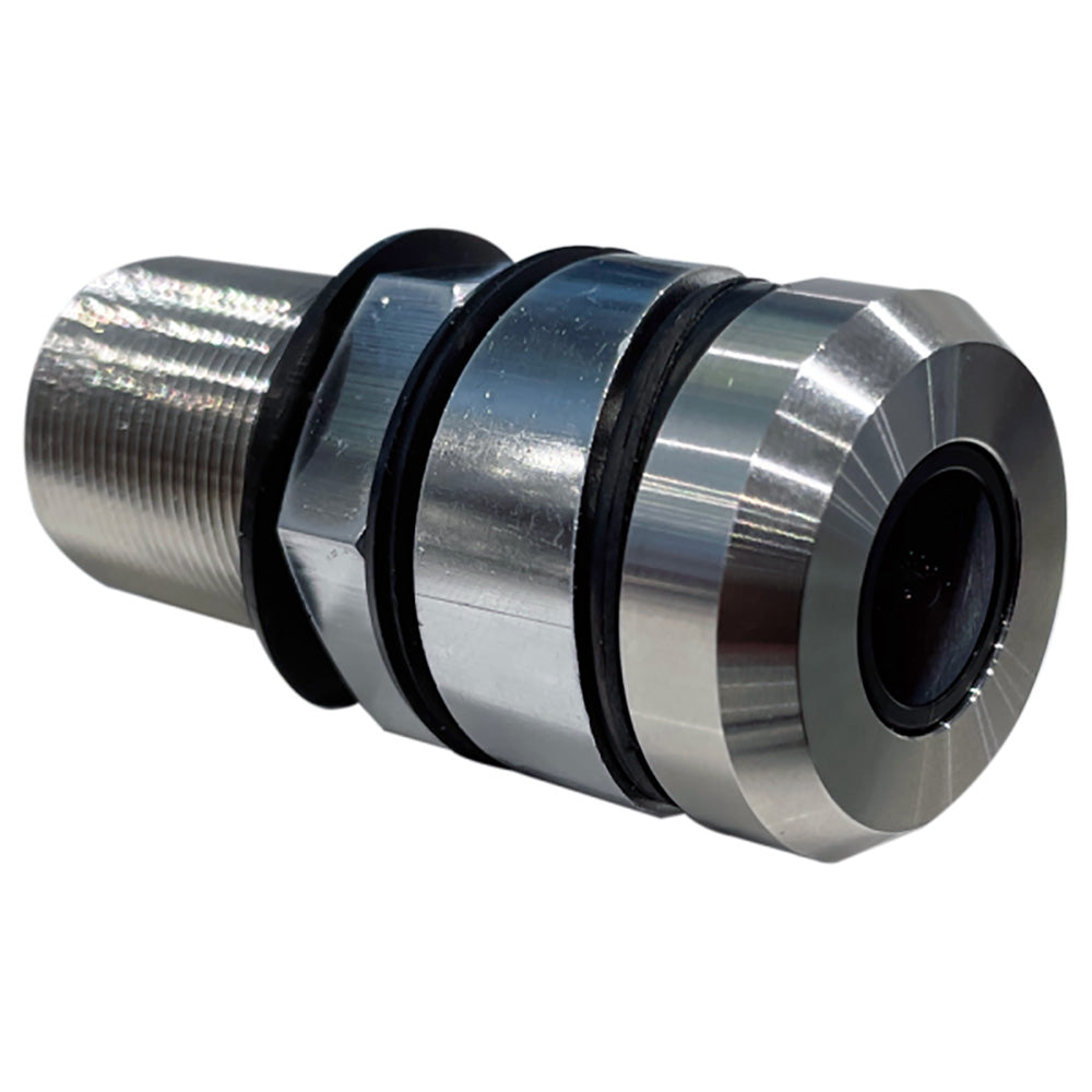 Iris Innovations Mini Flush Mount Hi-Resolution Through-Hull Camera for network video, with CVBS, TVI, CVI, and AHD support.