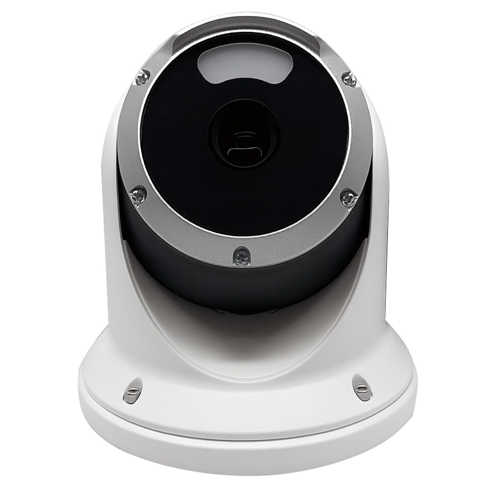 Iris Photon Ultra Low-Light 4K Night Vision Camera with 2.8mm lens in white and black, designed for enhanced night security.