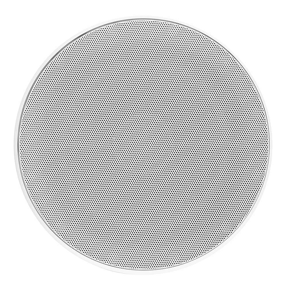 JL Audio M6 Series 8.8-inch marine coaxial speakers with white Luxe grille, shown with sleek white grille and marine-grade build