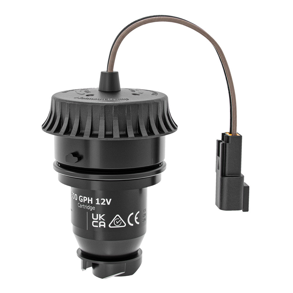 Johnson Pump Aqua Void auto bilge pump replacement cartridge motor, 800 GPH, accessory for marine bilge pump systems.