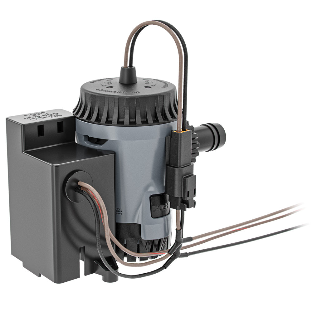 Johnson Pump Aqua Void electro-magnetic bilge pump, 12V, 800 GPH, compact design for marine bilge pumping applications.