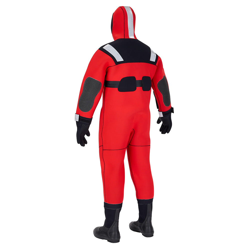 Orange Kent Ice Rescue Suit for adults, durable immersion and dry suit for ice rescue and work safety.