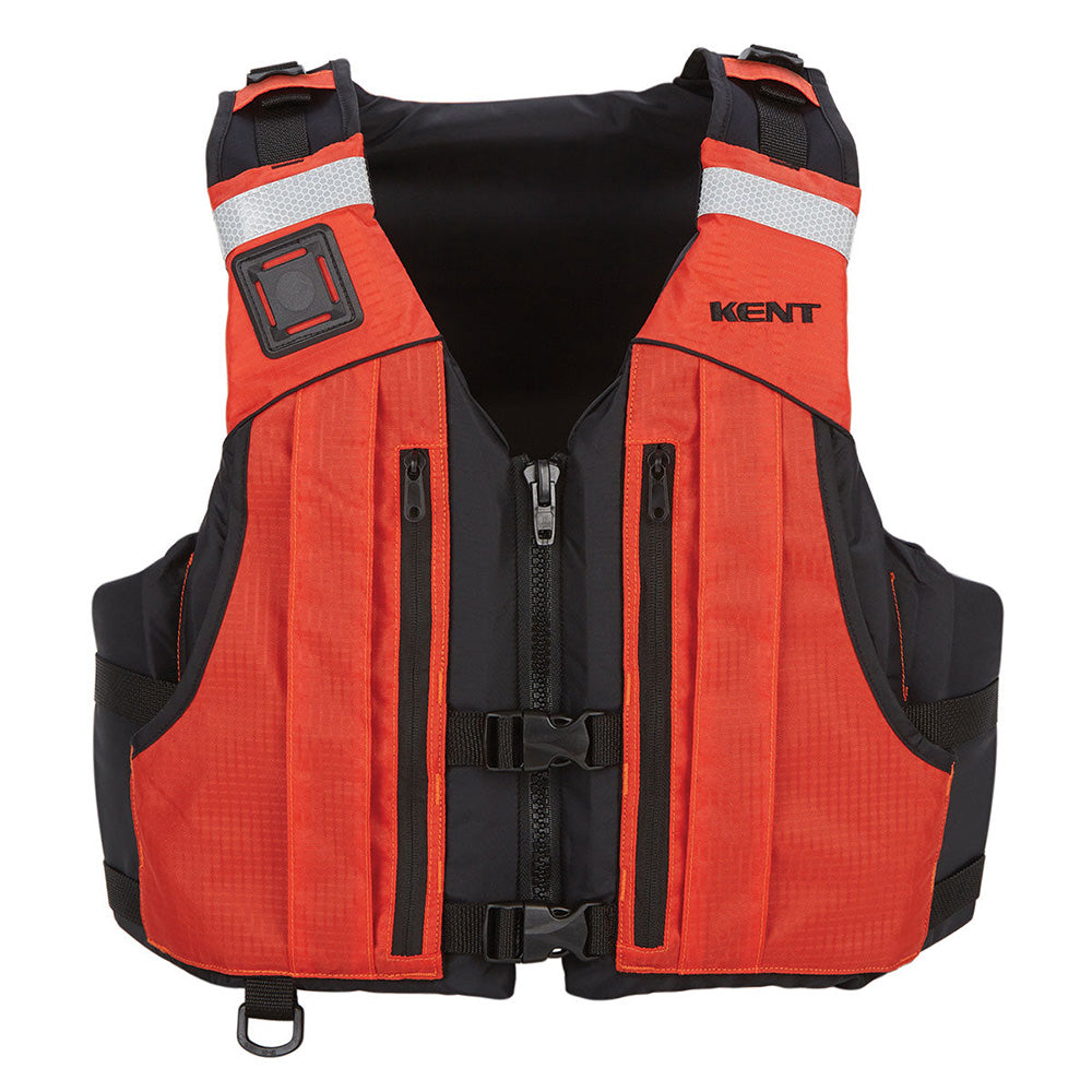 Kent First Responder PFD in orange, size small/medium, personal flotation device designed for safety and visibility.