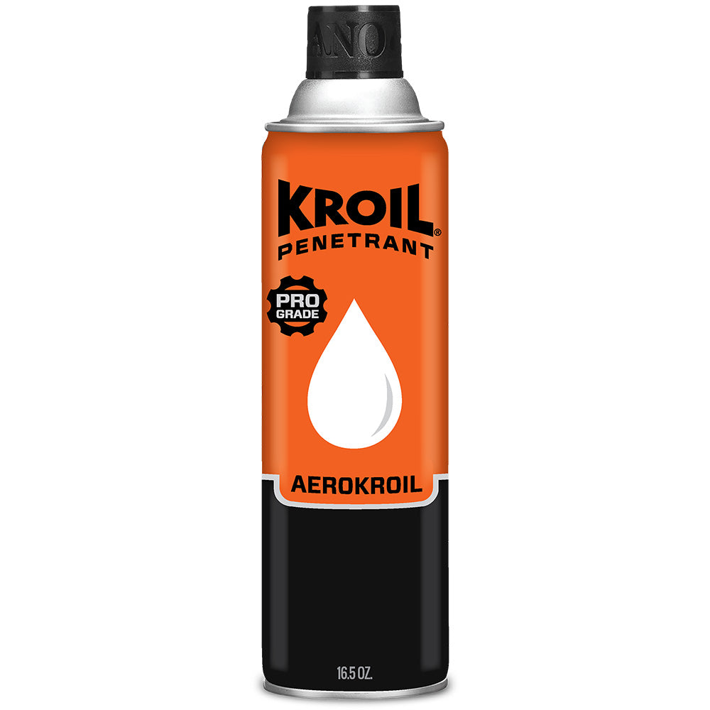 Kroil Original Penetrant aerosol can, 16.5oz, for cleaning and loosening rust and corrosion on metal surfaces.
