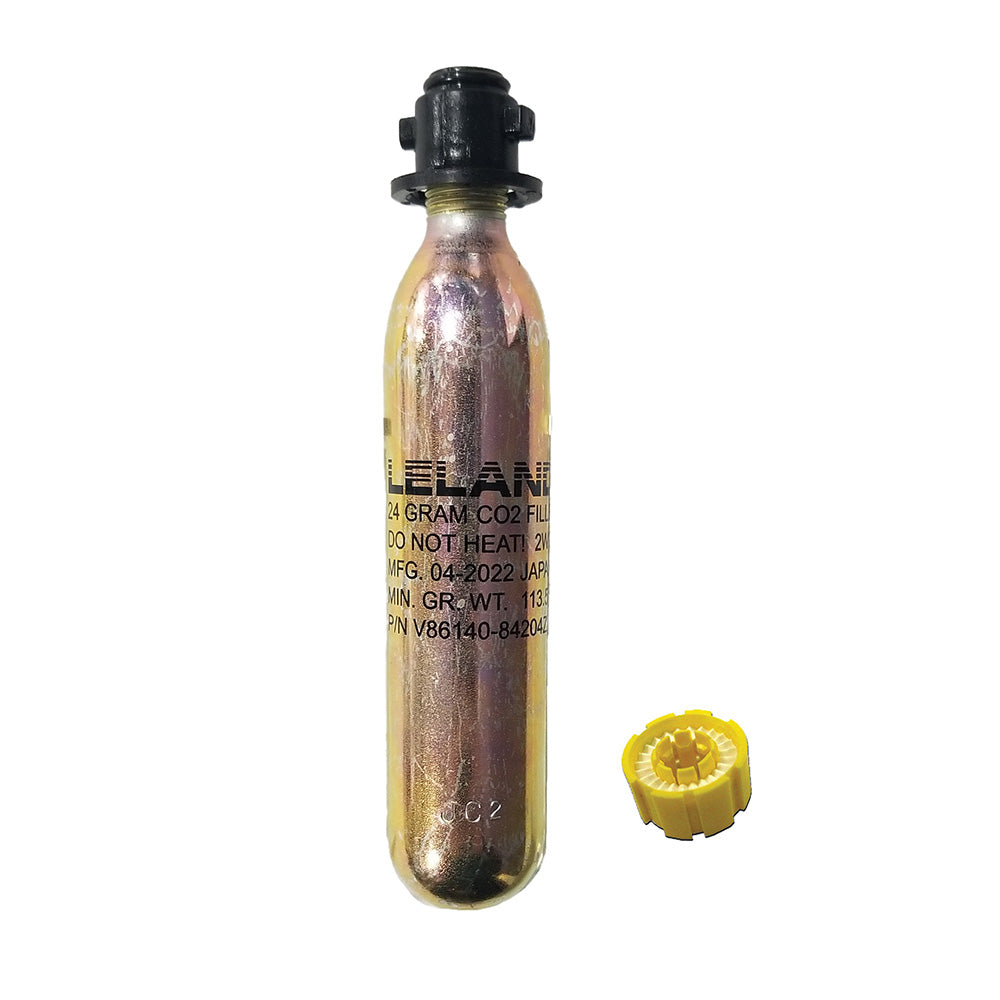 Leland Maximum Inflation Re-Arm Kit I 24G auto bayonet accessory for tire inflation tools, shown with auto bayonet fitting.