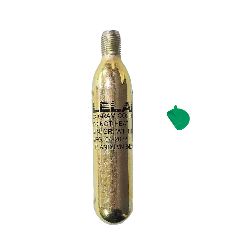 Leland Maximum Inflation Re-Arm Kit O 24G manual accessories with 1/2" threaded components for inflation repair.