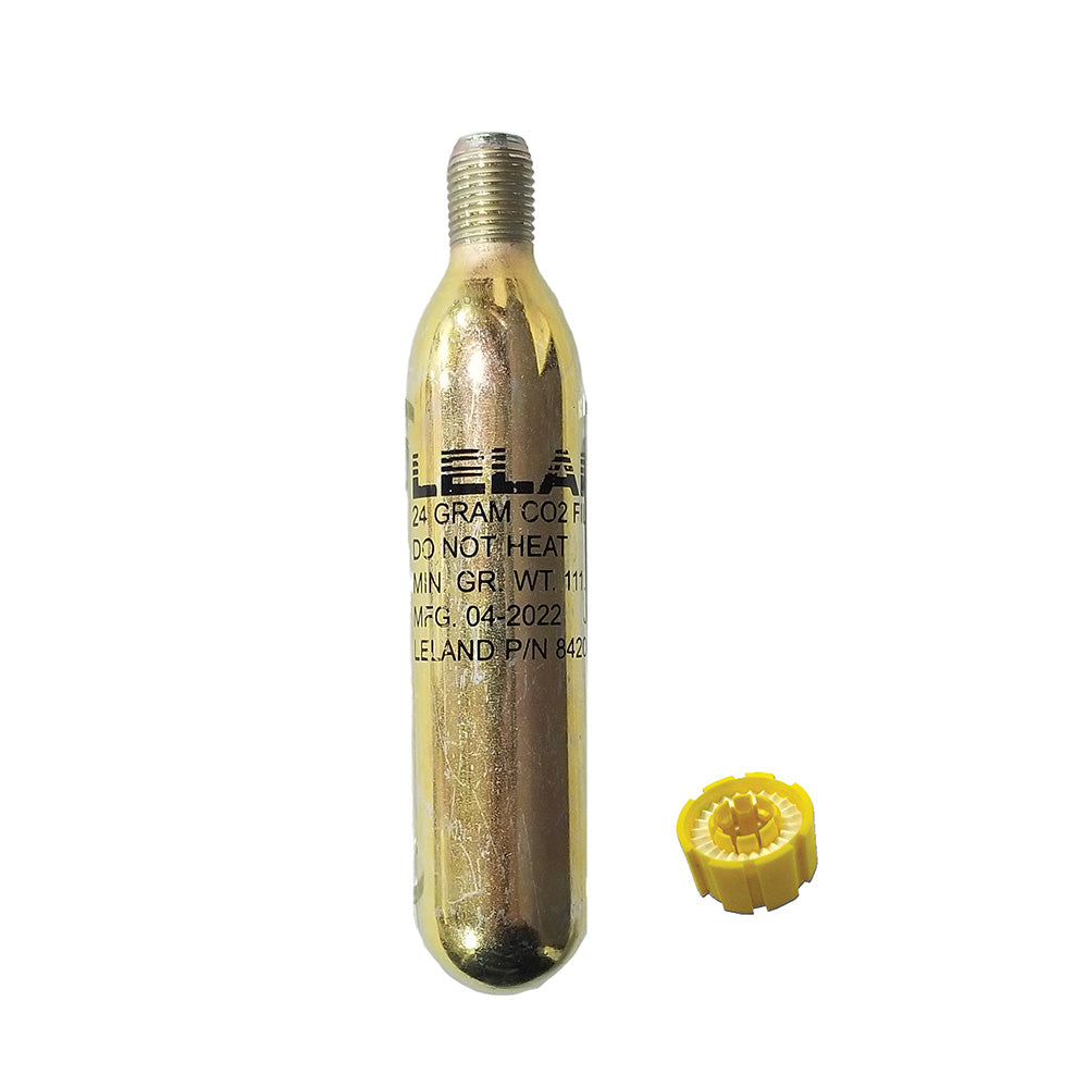 Leland Maximum Inflation Re-Arm Kit O2 25G Auto with 1/2" threads for inflation accessories, shown in the image.