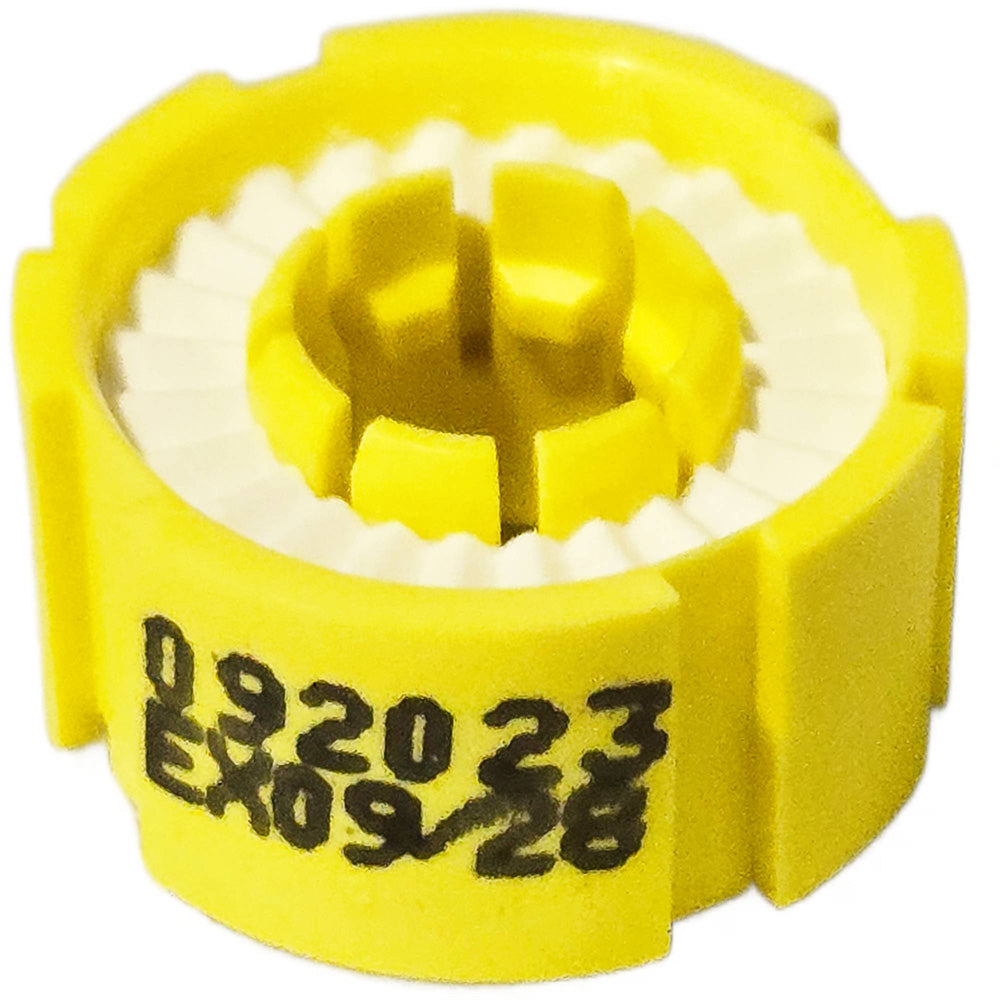 Leland Maximum Inflation Replacement Single Bobbin accessory for sewing machines, shown in close-up view.