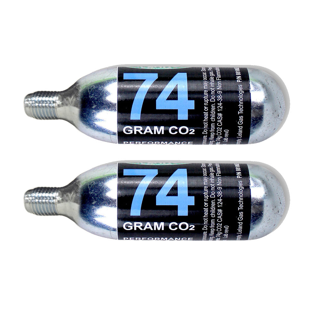 Leland Maximum Inflation Maximus instant tire refill cartridges, 2-pack, automotive accessories for quick tire inflation.