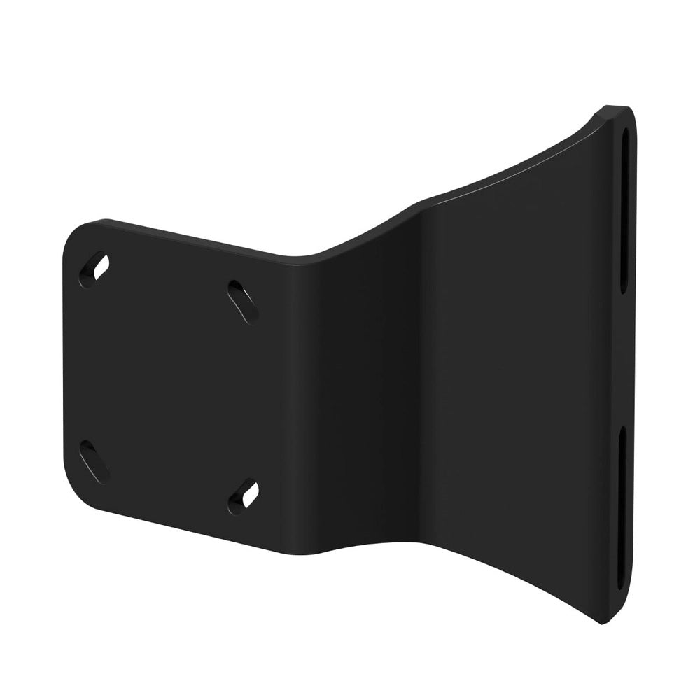 Black Lewmar Jack Plate Mounting Bracket for Axis Vector Shallow Water Anchors, used in boat anchoring accessories.