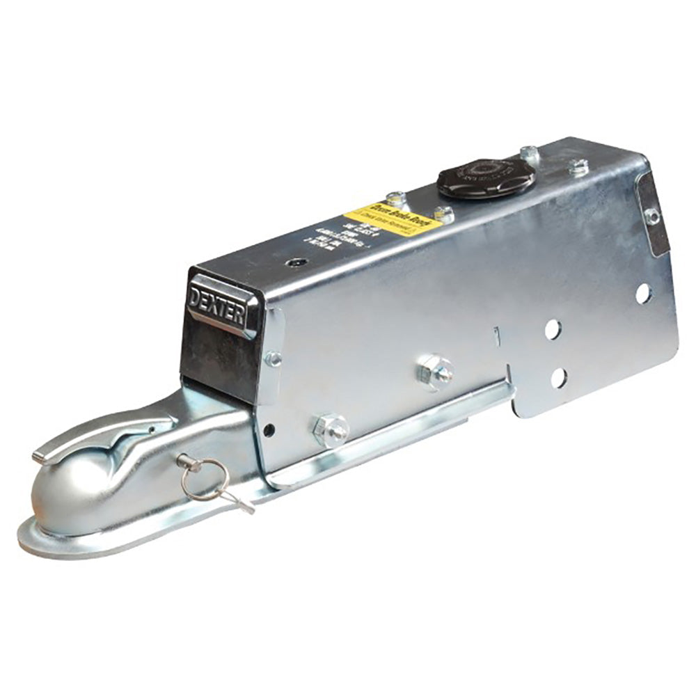 Load Rite 7.7K disc brake actuator from Dexter, with visible components and mounting features for trailer braking systems.