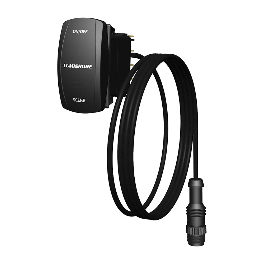Lumishore SUPRA 2-Way i-Connect Hub Switch accessory with multiple connection ports for marine lighting control.