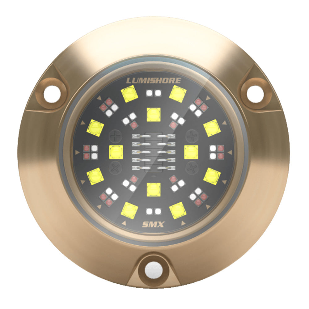 Lumishore ECLIPSE SMX94 single surface mount underwater light showing sleek design and waterproof housing for marine illumination.