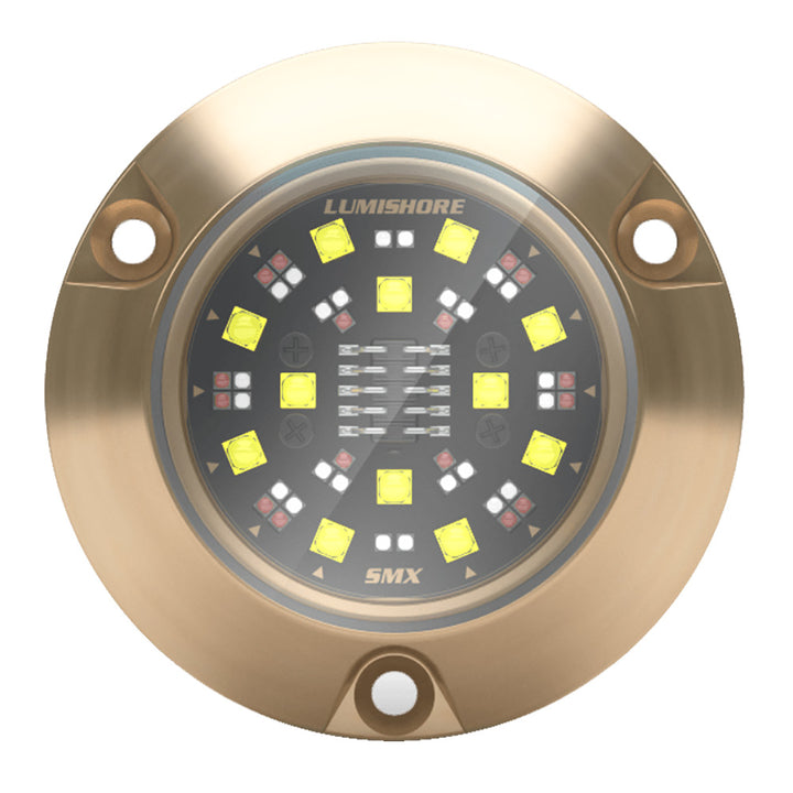 Lumishore ECLIPSE SMX94 single surface mount underwater light showing sleek design and waterproof housing for marine illumination.